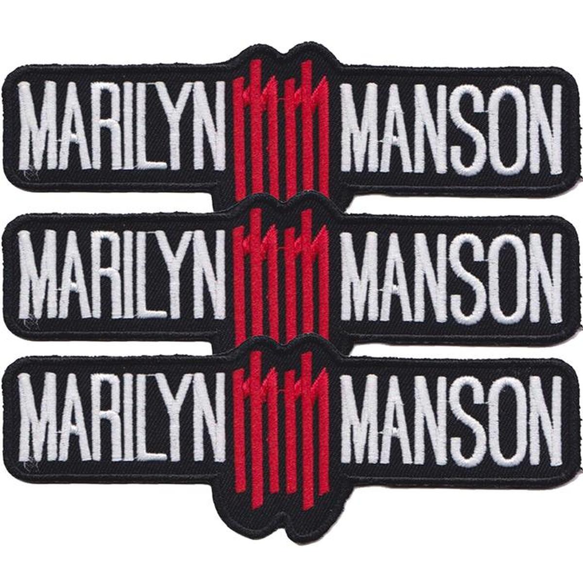 Foto 2 pulgar | Parches Adhesivos Marilyn Manson Patchpros Mxpka-003 3 Parches Multicolor