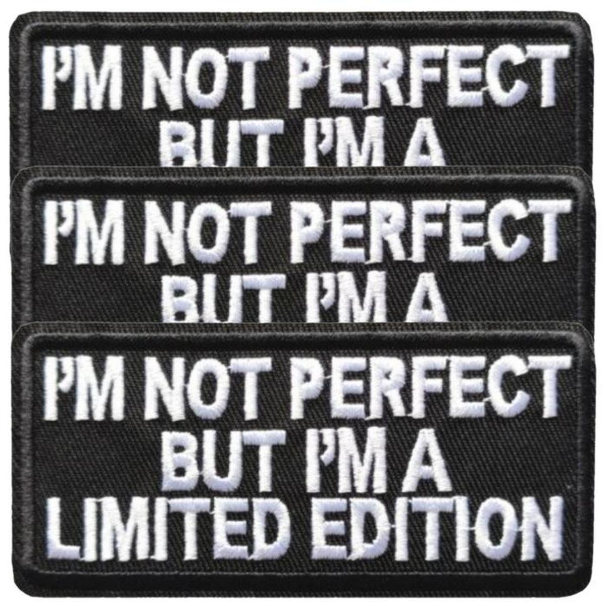 Parche I´m Not Perfect Con Pegatina Patchpros Mxnsk-003 3 Parche Multicolor