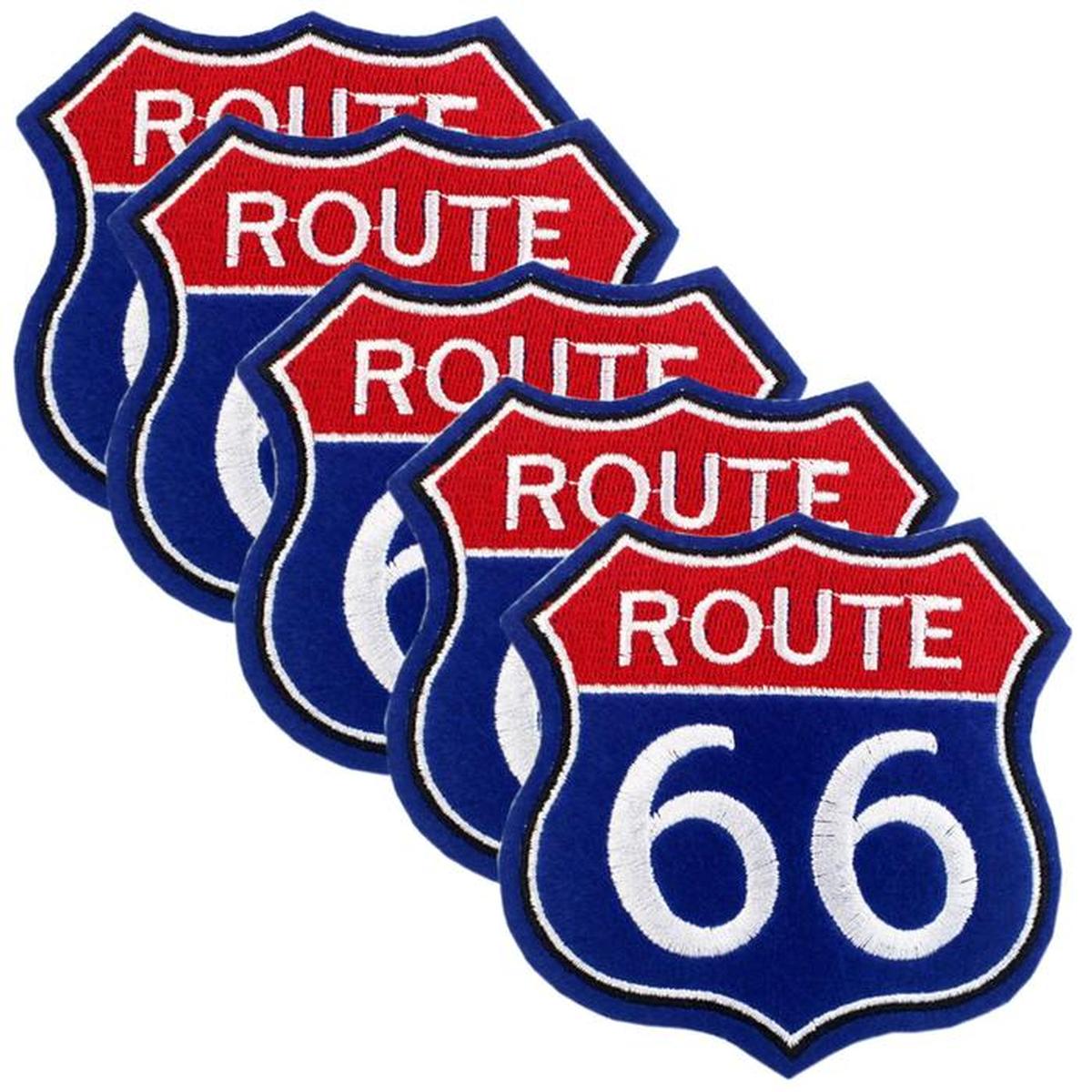 Parches Adhesivos para Gorras Patchpros Mxrts-005 Route66 Azul