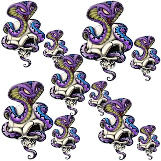 Foto 1 | Parche Termoadhesivo de Skullsnake Patchpros Mxssu-005 5 pzas Grandes y 5 Chicas Multicolor