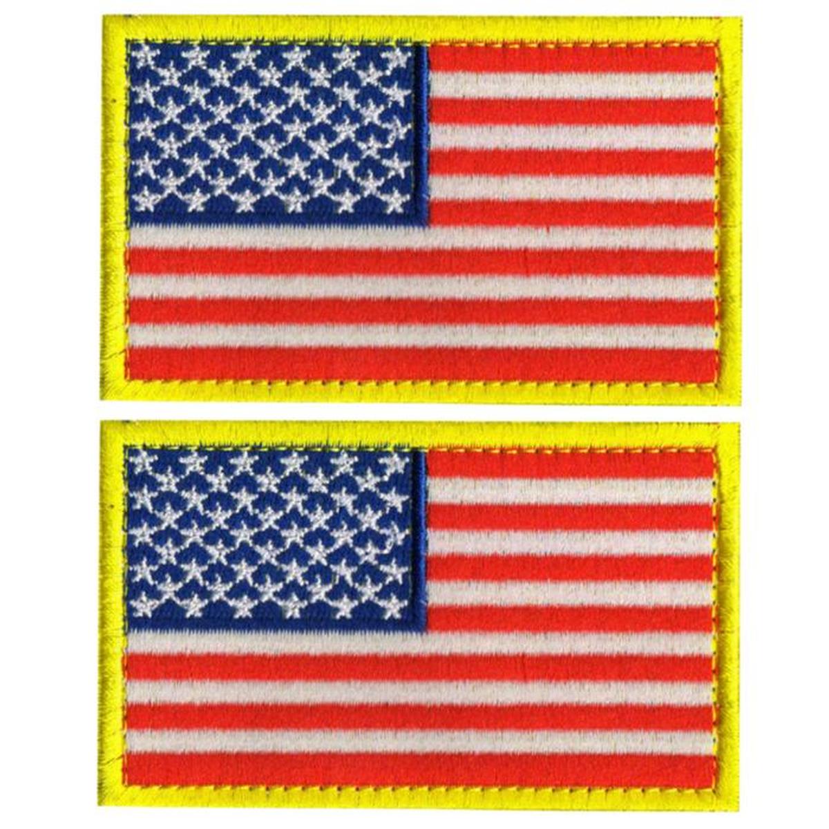 Bandera De Eua  Parche Táctico  Patchpros  Mxusa-002  2 piezas Usaflag  Bandera