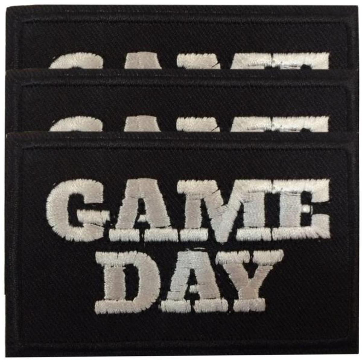 Foto 2 pulgar | Parche Adhesivo para Ropa Patchpros Mxnst-003 Game Day Negro y Blanco