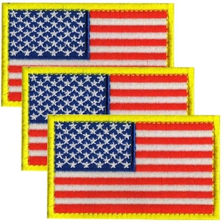Foto 1 | Parche Bandera De Eua Militar Patchpros Mxusa-003 3 piezas Usaflag Bandera