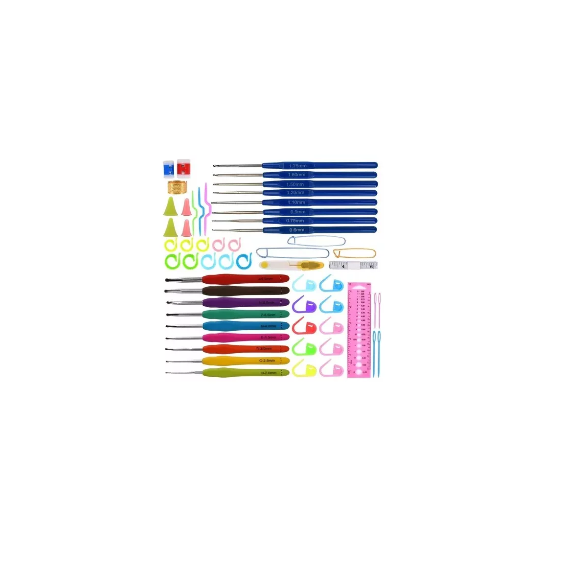 Foto 2 | Kit Herramientas Para Tejer Al Crochet, 67 Pieza Ganchillos Eo Safe Imports Esi-10526-1 Multicolor