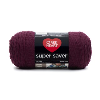 Foto 1 | Hilo Red Heart Super Saver Claret, 364 Yardas, 100% Acrílico - Venta Internacional.