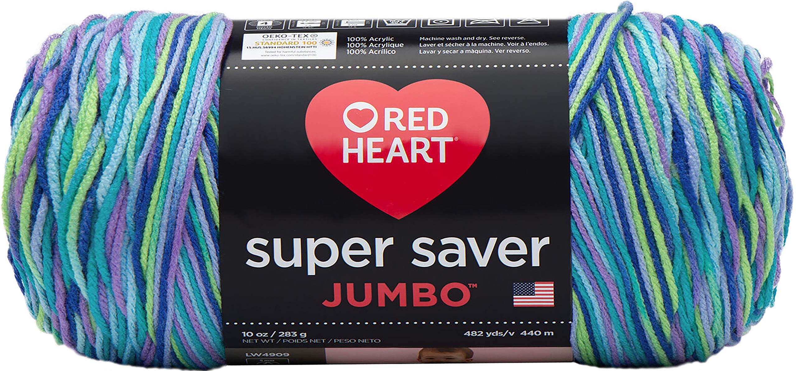 Foto 1 | Hilo Red Heart E302 Super Saver Jumbo Wildflower 396 G - Venta Internacional.