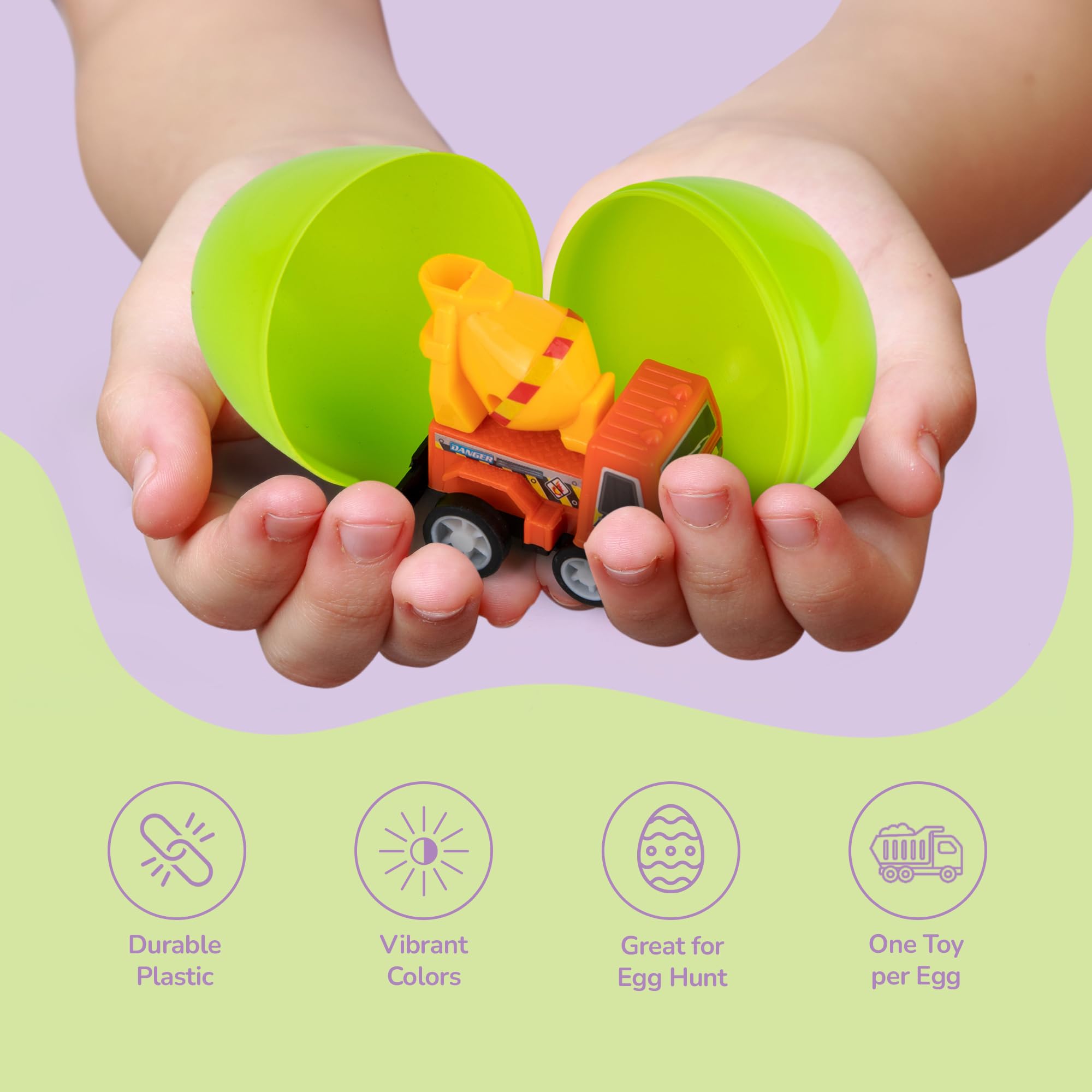 Foto 4 pulgar | Easter Eggs Artcreativity Con Vehículos En El Interior, Juego De 12 Niños - Venta Internacional.