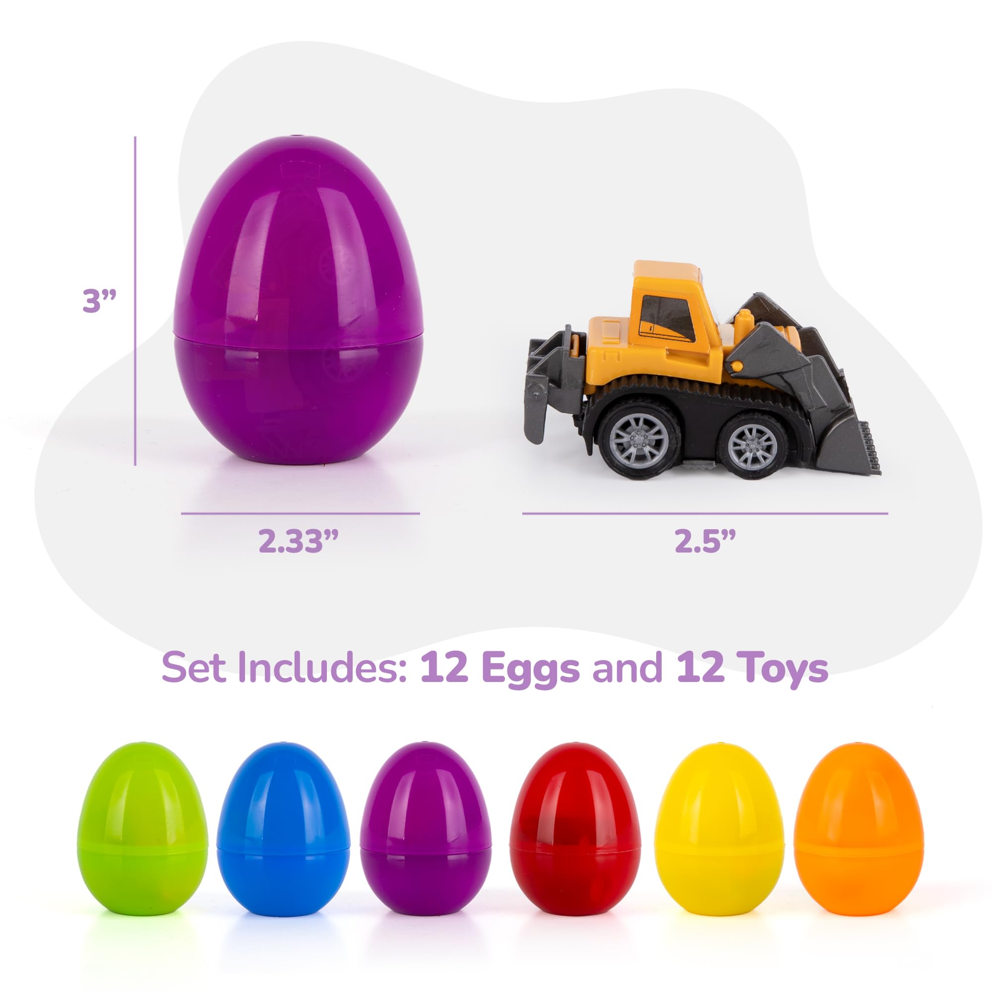 Foto 8 pulgar | Easter Eggs Artcreativity Con Vehículos En El Interior, Juego De 12 Niños - Venta Internacional.