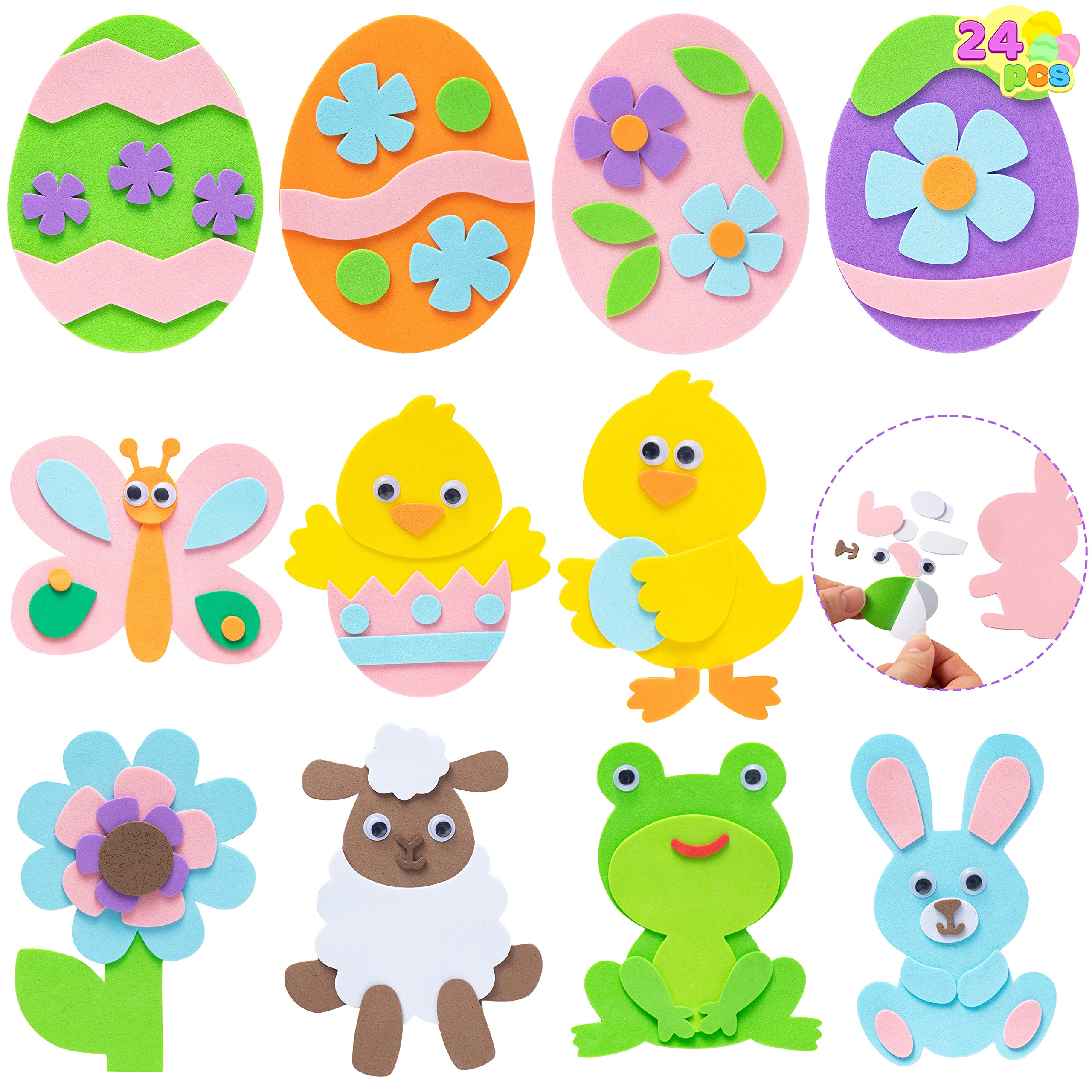Foto 1 | Kit De Manualidades Con Imanes Para Huevos De Pascua Joyin Foam, 24 Unidades, Para Niños - Venta Internacional.