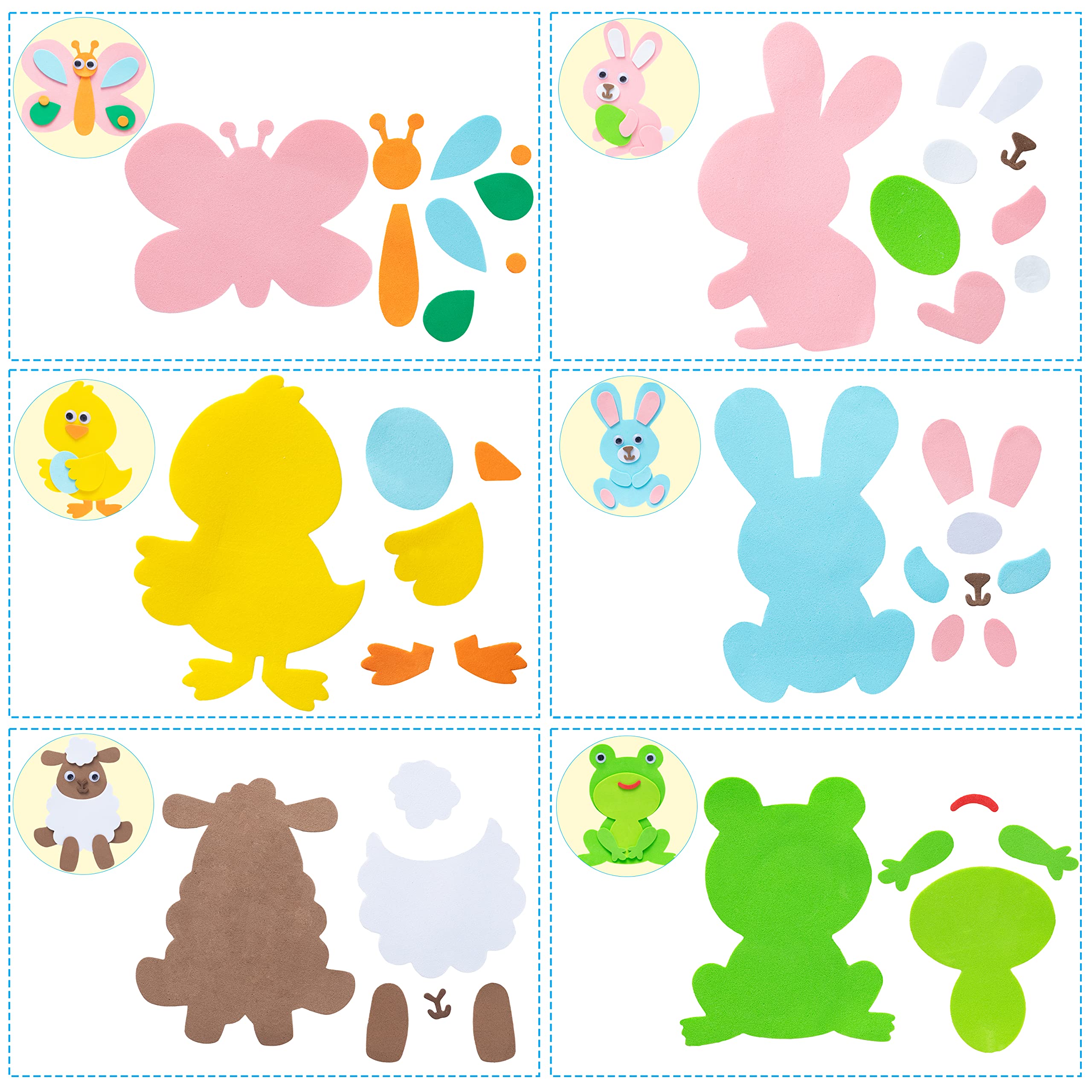 Foto 5 pulgar | Kit De Manualidades Con Imanes Para Huevos De Pascua Joyin Foam, 24 Unidades, Para Niños - Venta Internacional.