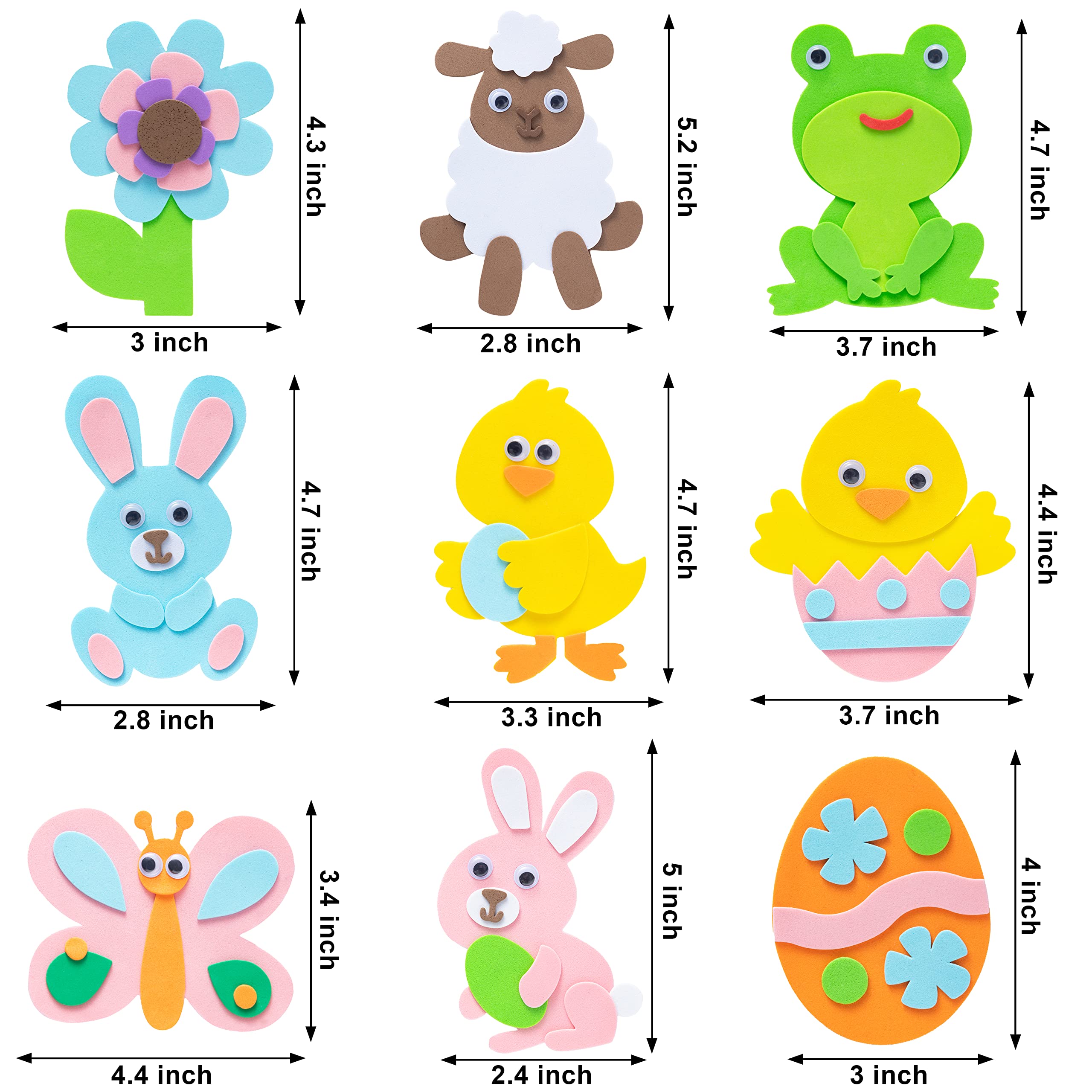 Foto 5 | Kit De Manualidades Con Imanes Para Huevos De Pascua Joyin Foam, 24 Unidades, Para Niños - Venta Internacional.