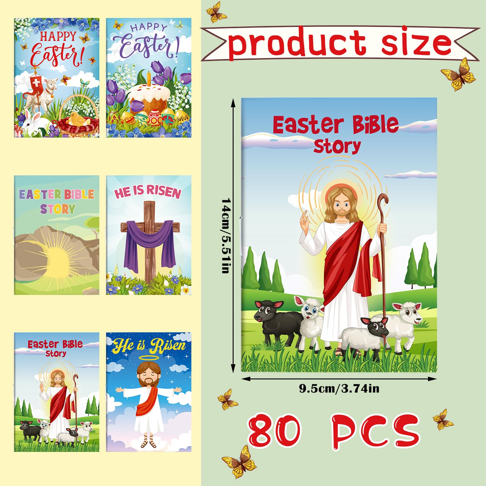 Foto 3 pulgar | Libro Para Colorear De La Biblia De Pascua Yexiya Para Niños Con 40 Piezas - Venta Internacional.