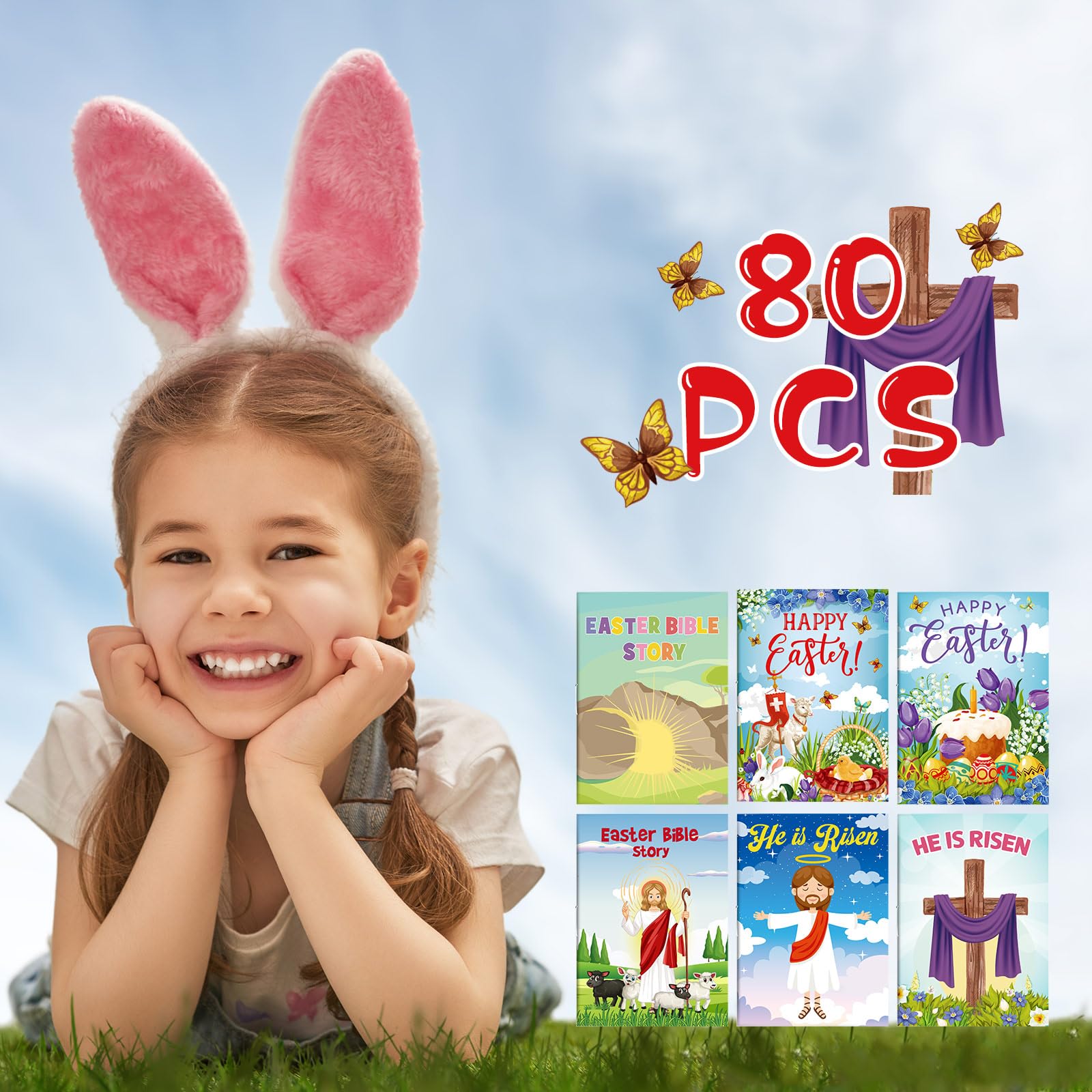 Foto 7 pulgar | Libro Para Colorear De La Biblia De Pascua Yexiya Para Niños Con 40 Piezas - Venta Internacional.