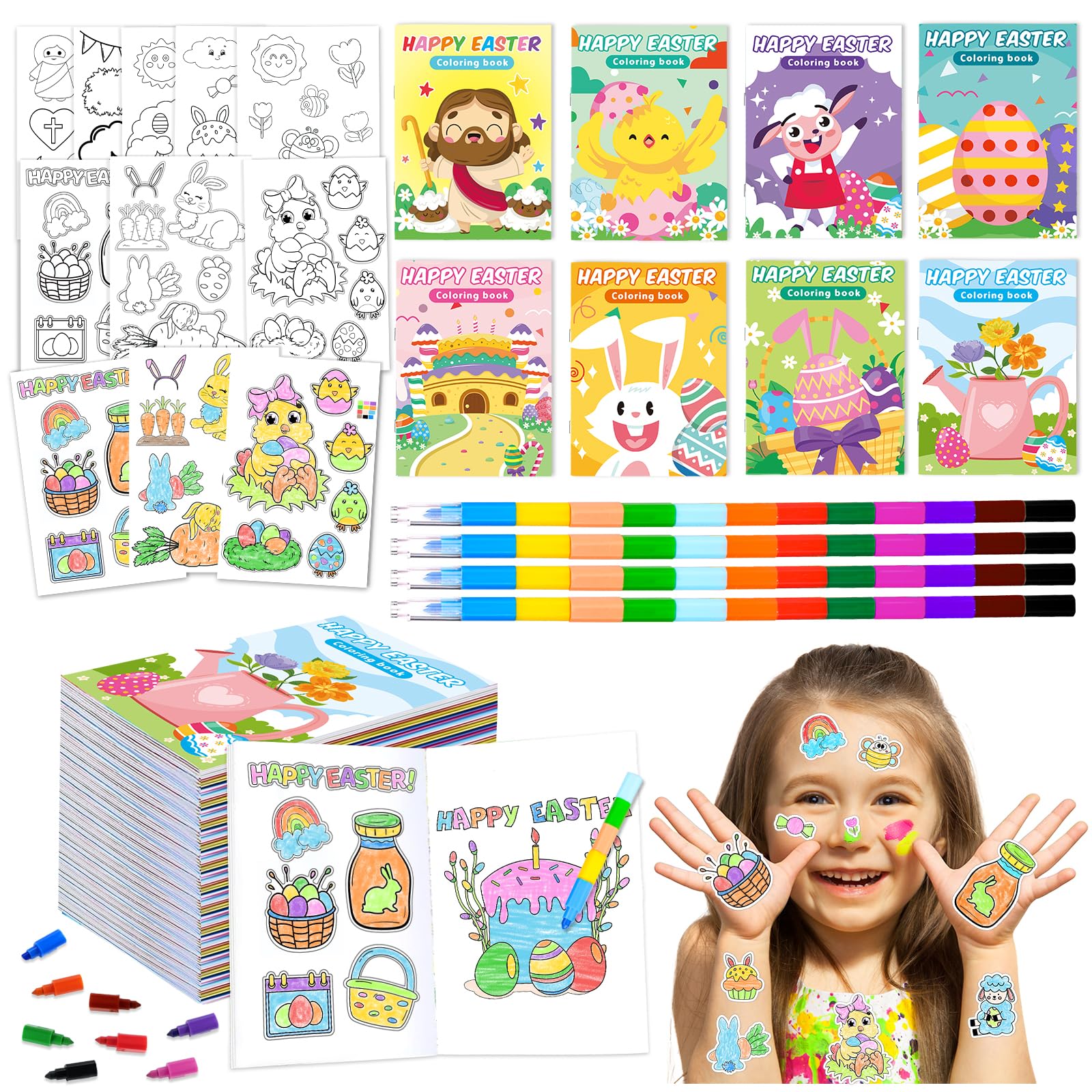 Foto 2 pulgar | Libros Para Colorear, Cestas De Pascua Digitales, Para Niños De Más De 3 Años - Venta Internacional.