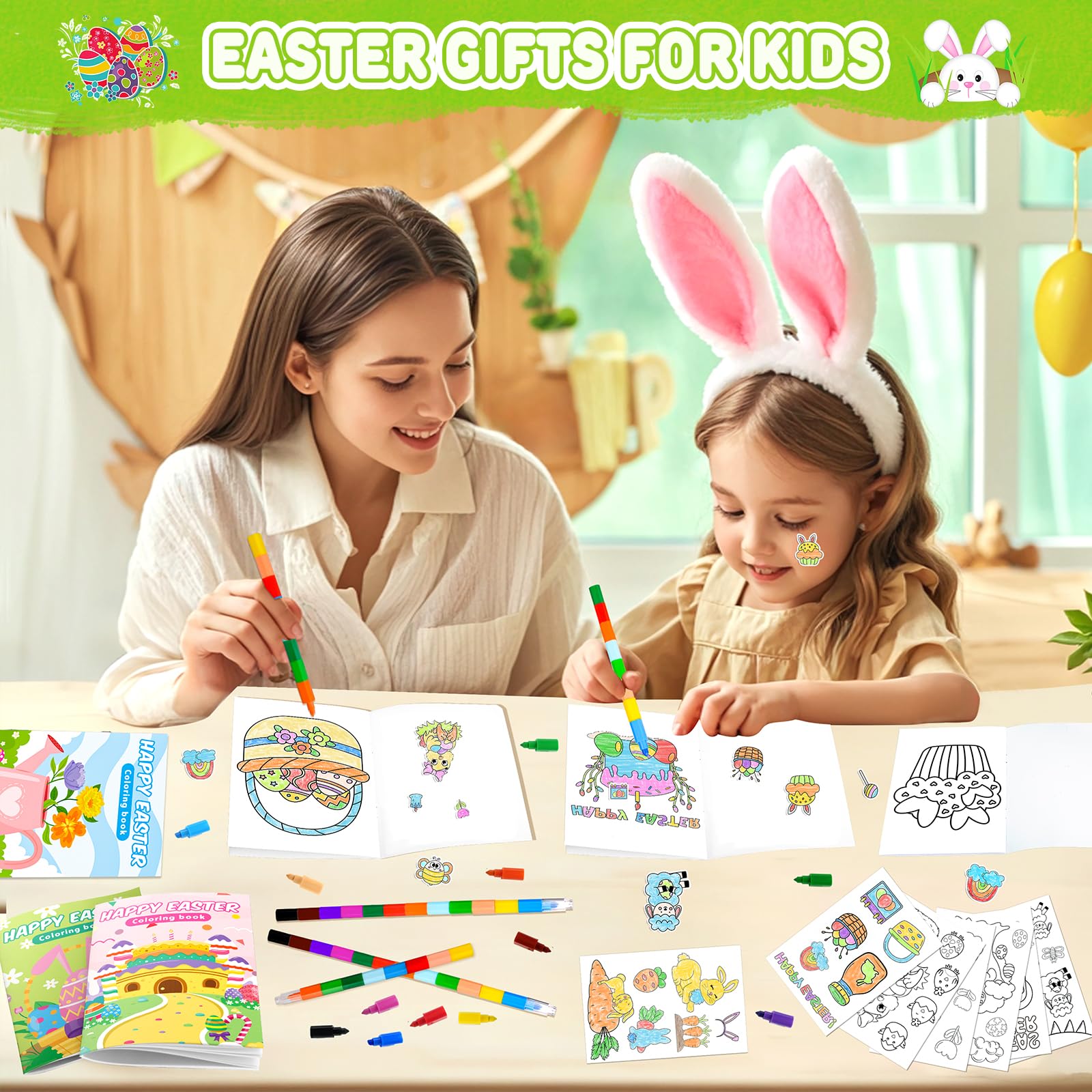 Foto 4 pulgar | Libros Para Colorear, Cestas De Pascua Digitales, Para Niños De Más De 3 Años - Venta Internacional.