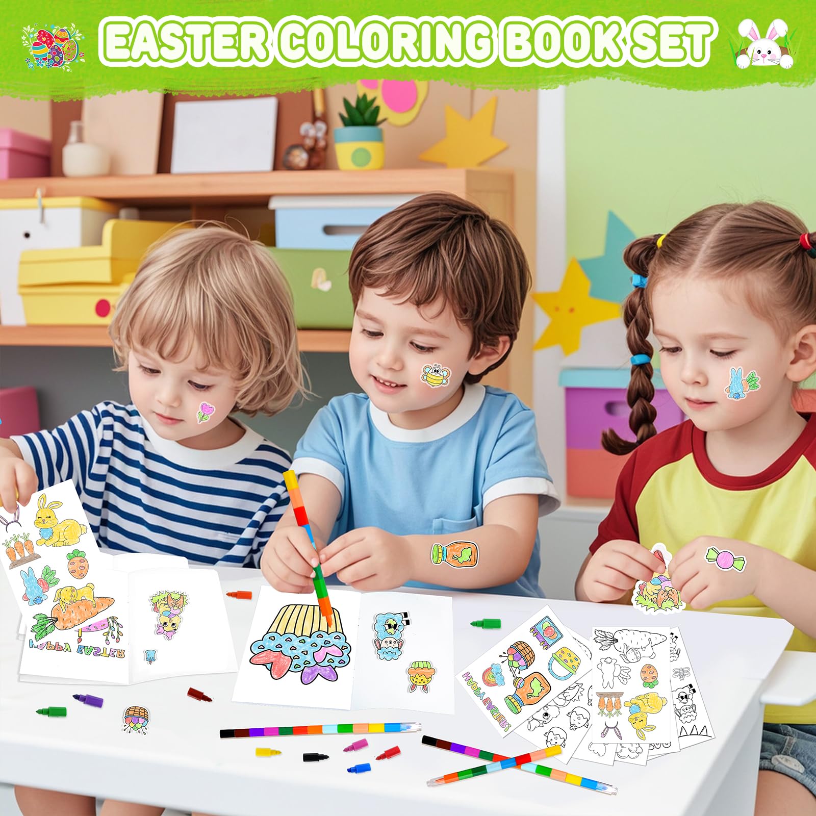 Foto 5 pulgar | Libros Para Colorear, Cestas De Pascua Digitales, Para Niños De Más De 3 Años - Venta Internacional.