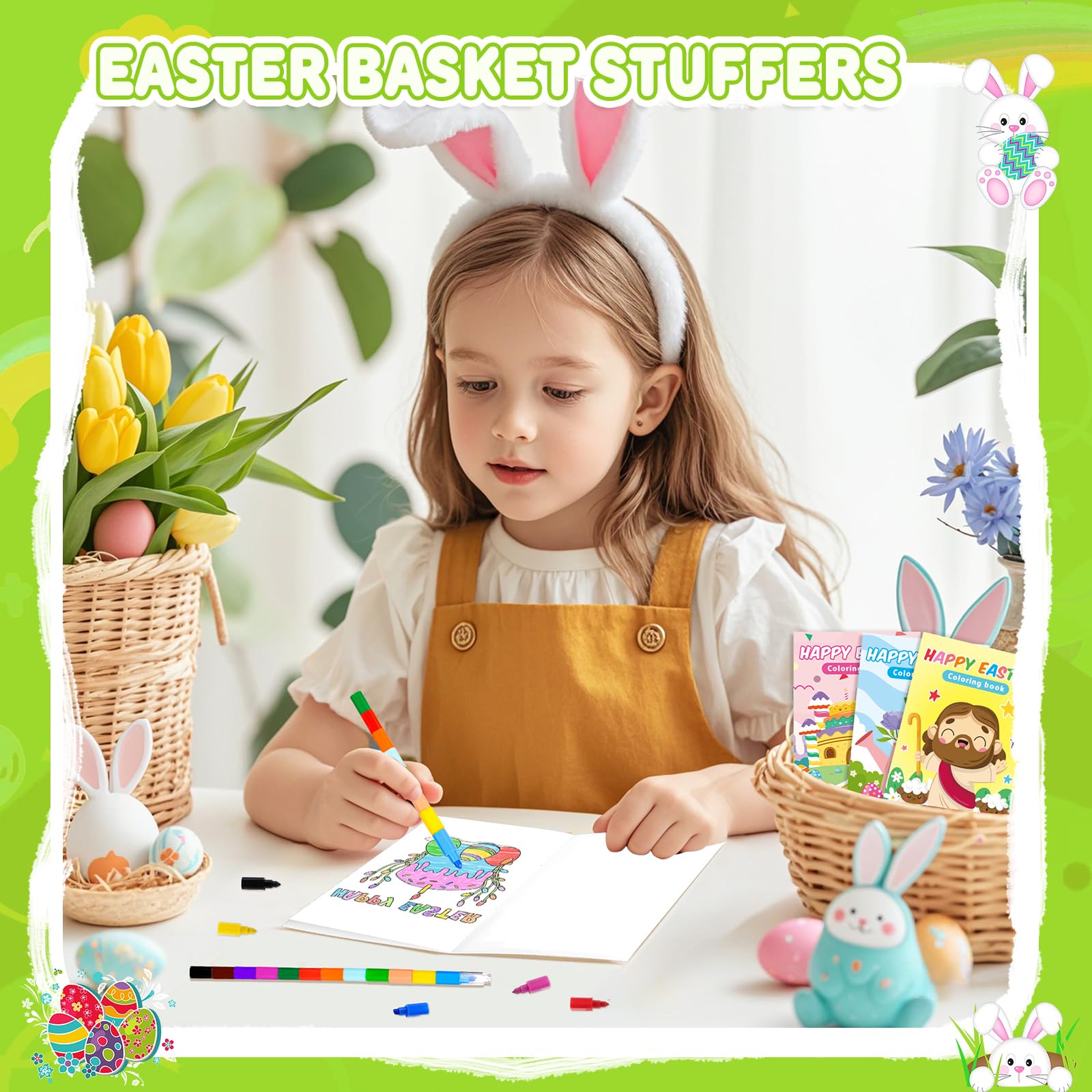 Foto 8 pulgar | Libros Para Colorear, Cestas De Pascua Digitales, Para Niños De Más De 3 Años - Venta Internacional.
