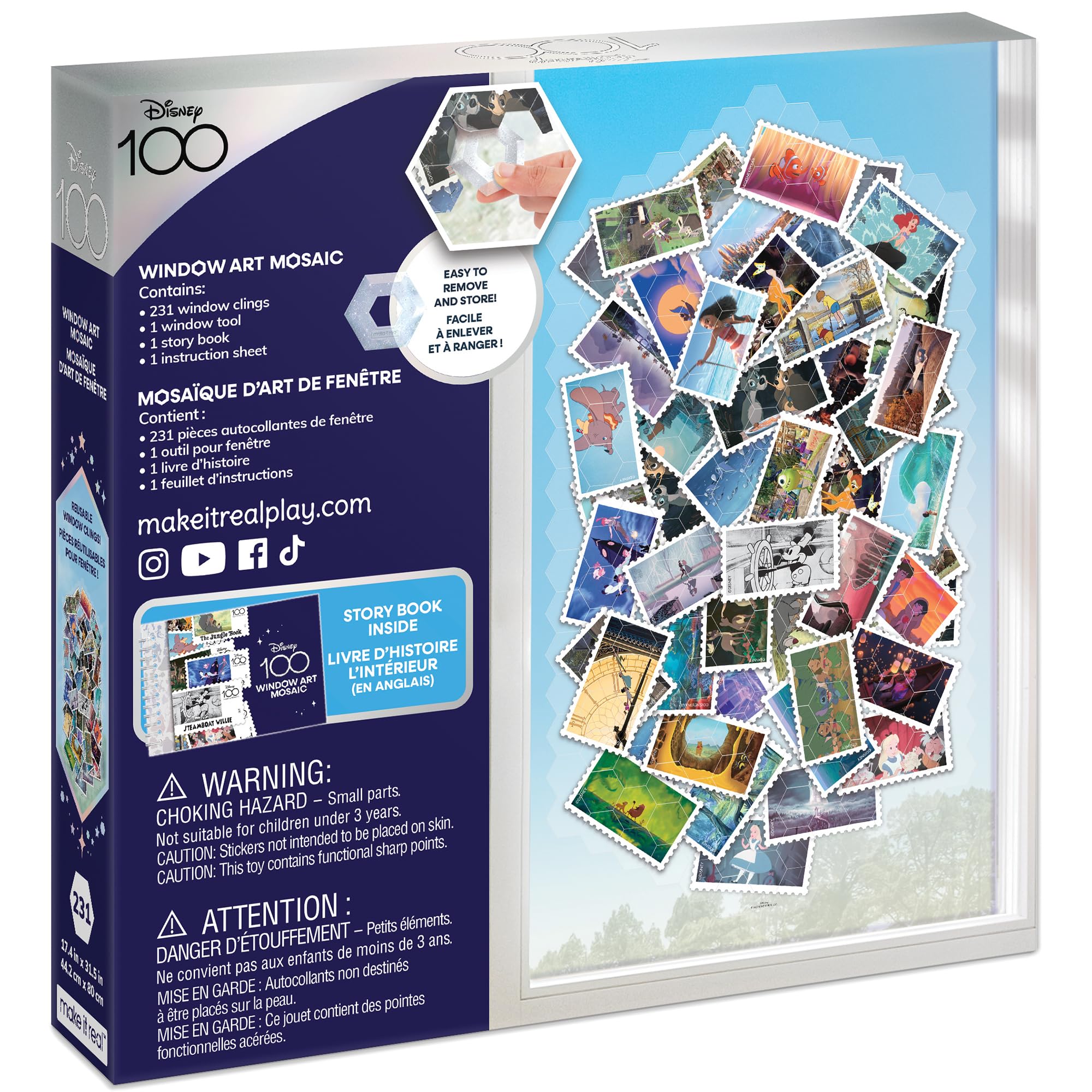 Foto 2 | Estampillas De Animación Clásicas De Disney Con Diseño De Ventana Make It Real - Venta Internacional.