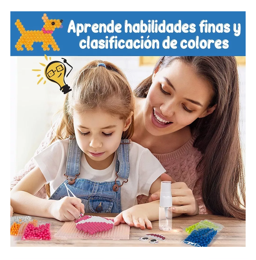 Foto 5 | Kit de Cuentas Bricolaje Abalorios BELUG Sin Planchar 4800+79 Piezas Multicolor