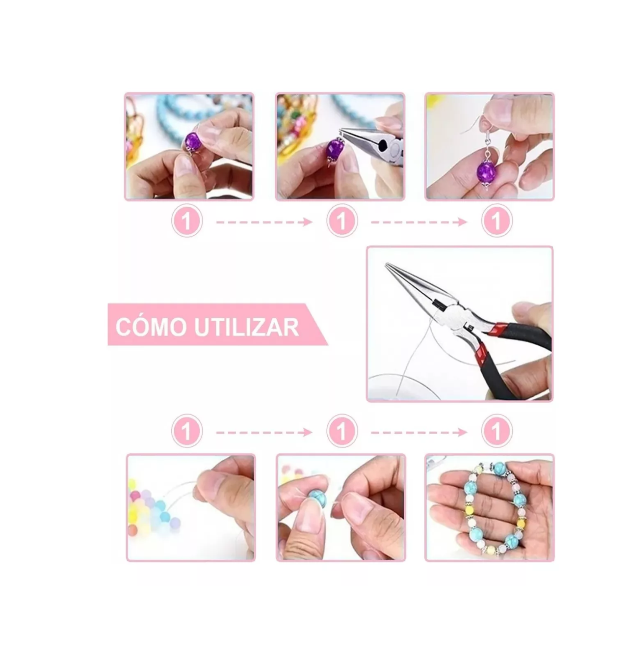 Foto 3 pulgar | Kit de Bisutería Belug 712 Piezas