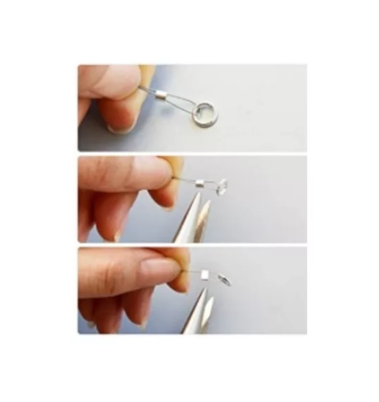Foto 4 pulgar | Grapa Remache 2 mm Para Bisutería Belug 200 Piezas Color Plata
