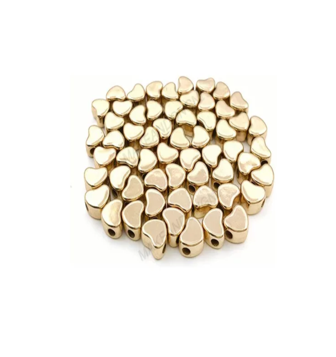 Foto 4 pulgar | Cuentas De Perlas Para Pulseras, Joyas, Collares Belug Aperlados Dorados 720 Piezas
