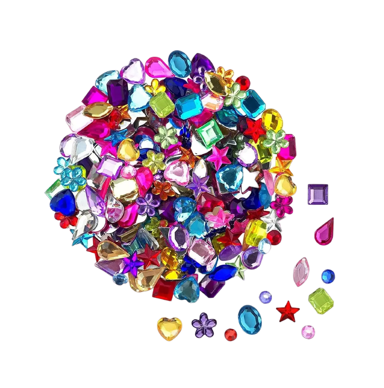 Foto 2 pulgar | Piedras Acrílicas Multicolores para Manualidades 900 Piezas