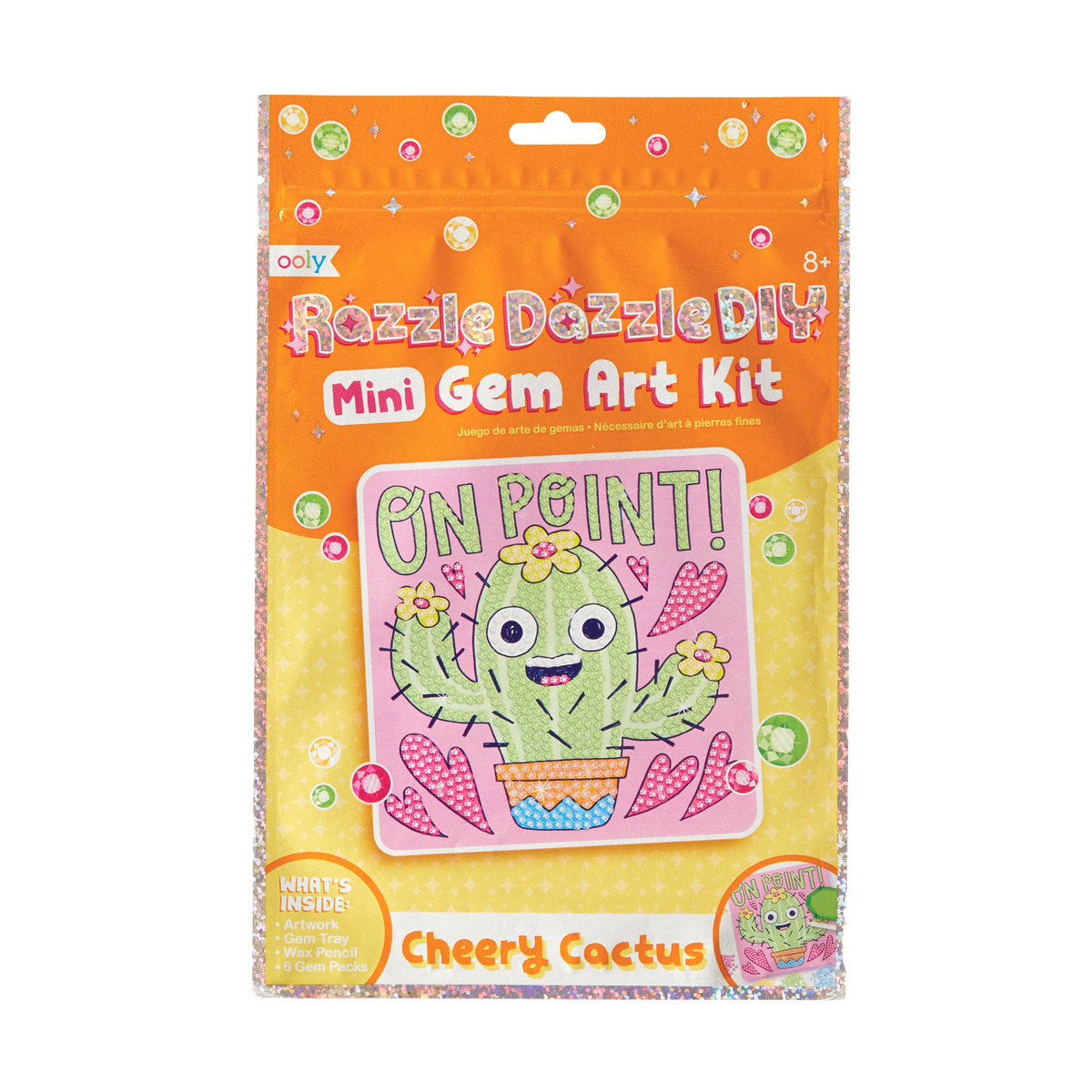 Kit de Arte de Mini Gemas Cactus Alegre