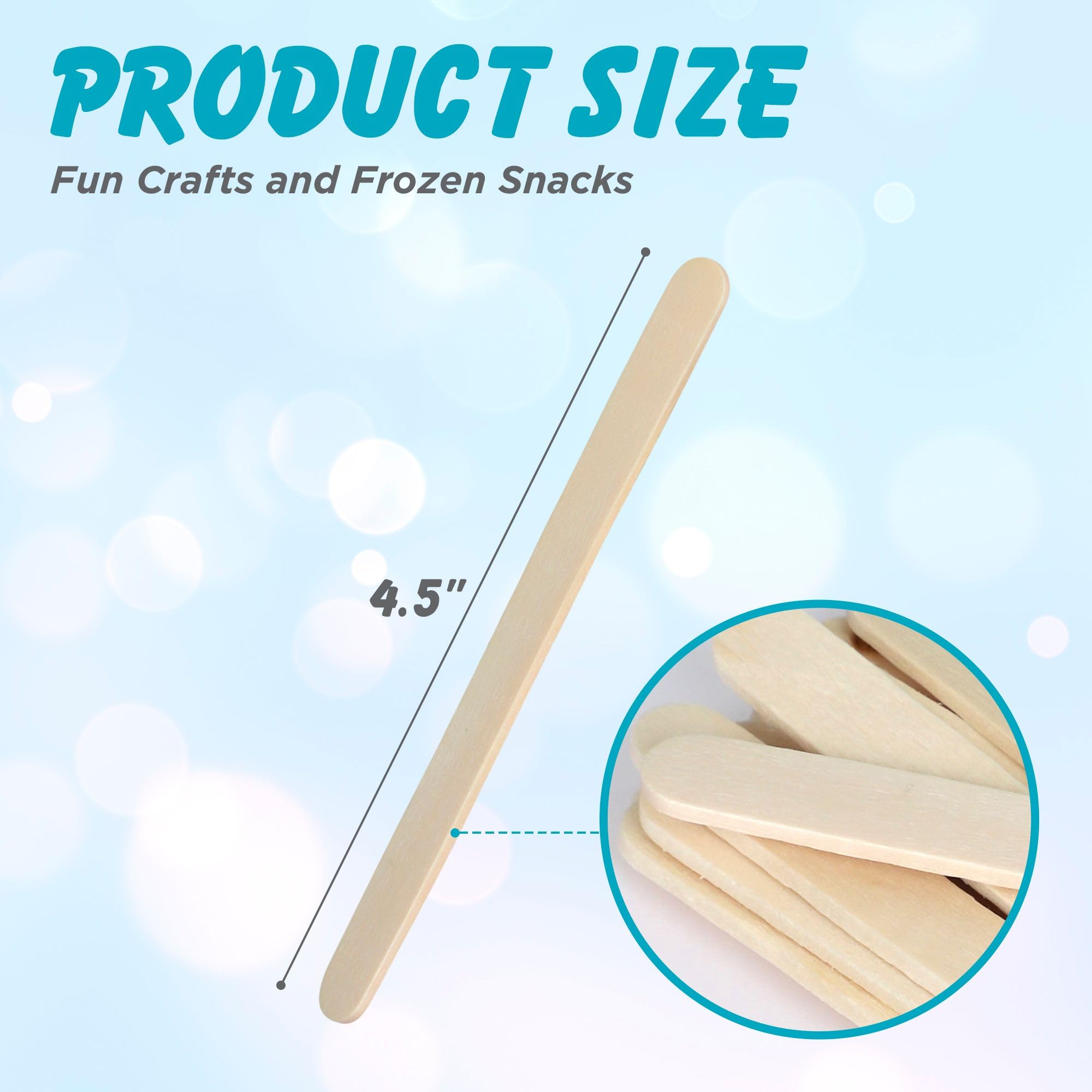 Foto 4 pulgar | Palitos De Helado Darice De Craft Supplies, 4,5 Cm, Madera Natural, 2000 Unidades - Venta Internacional.