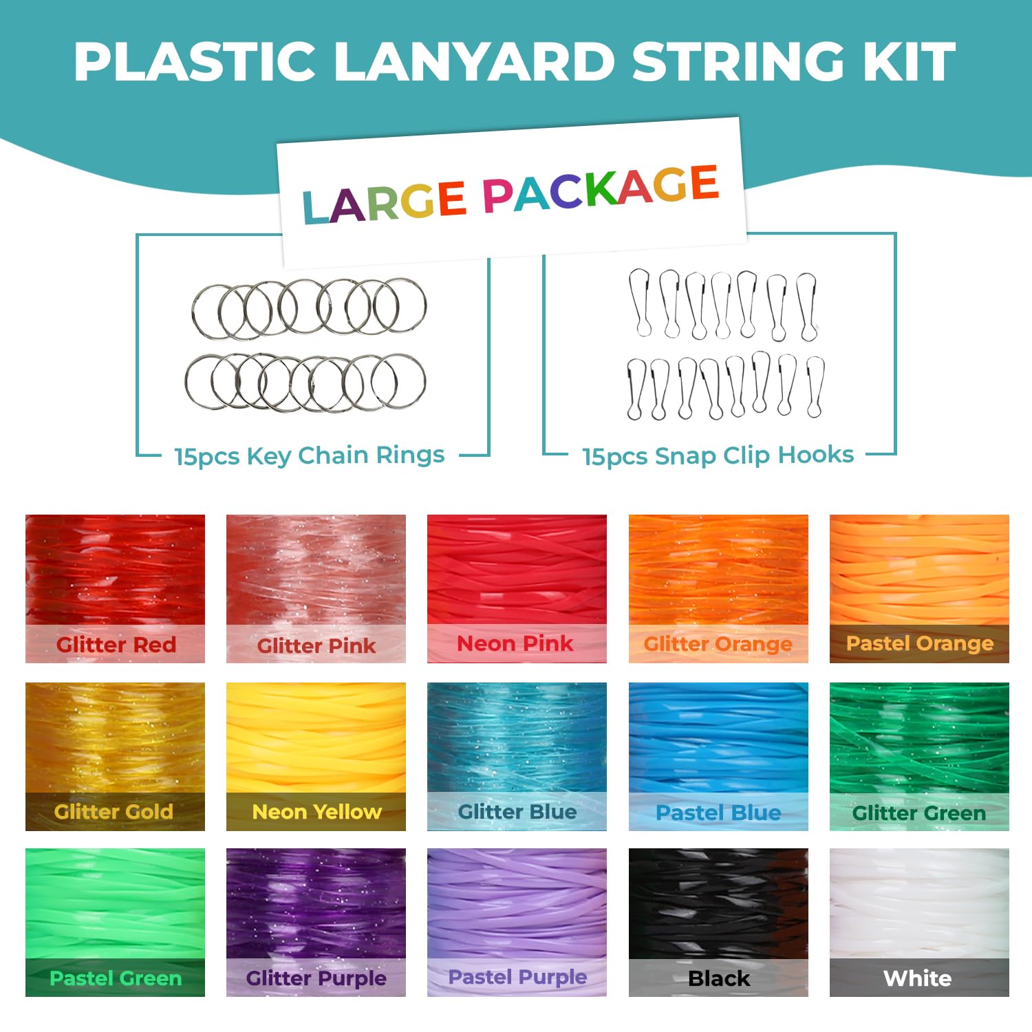 Foto 4 pulgar | Kit De Cuerdas Darice, Paquete De 15 Cuerdas De Plástico Gimp - Venta Internacional.