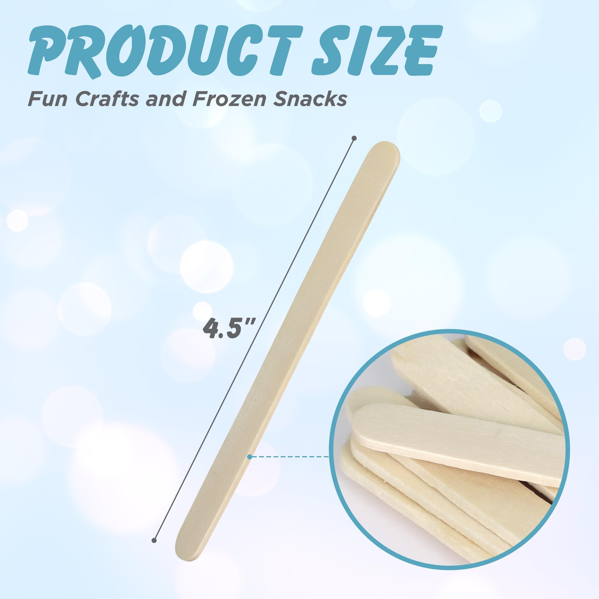 Foto 4 pulgar | Palitos De Helado Darice De Craft Supplies, 4,5 Cm, Madera Natural, 1000 Unidades - Venta Internacional.