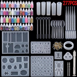 Foto 1 | Juego De Moldes De Fundición De Resina, 277 Piezas, Para Joyería Con Accesorios - Venta Internacional.