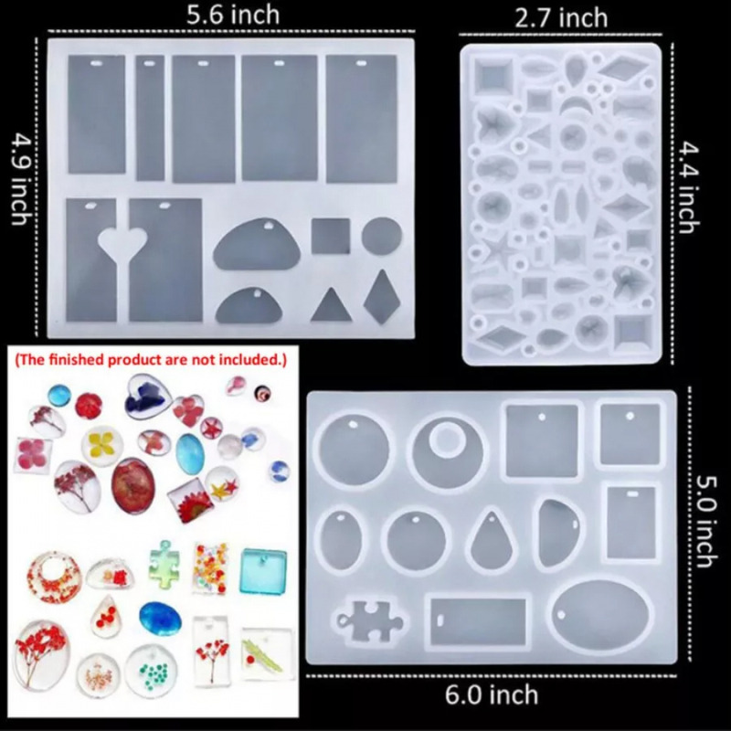 Foto 6 pulgar | Juego De Moldes De Fundición De Resina, 277 Piezas, Para Joyería Con Accesorios - Venta Internacional.