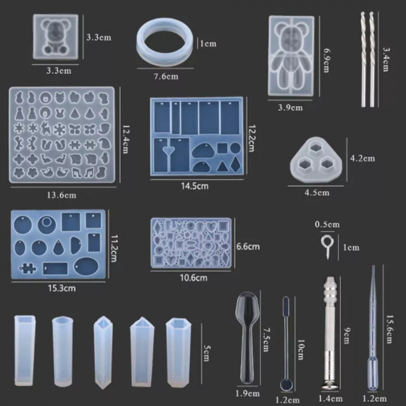 Foto 7 pulgar | Juego De Moldes De Fundición De Resina, 277 Piezas, Para Joyería Con Accesorios - Venta Internacional.