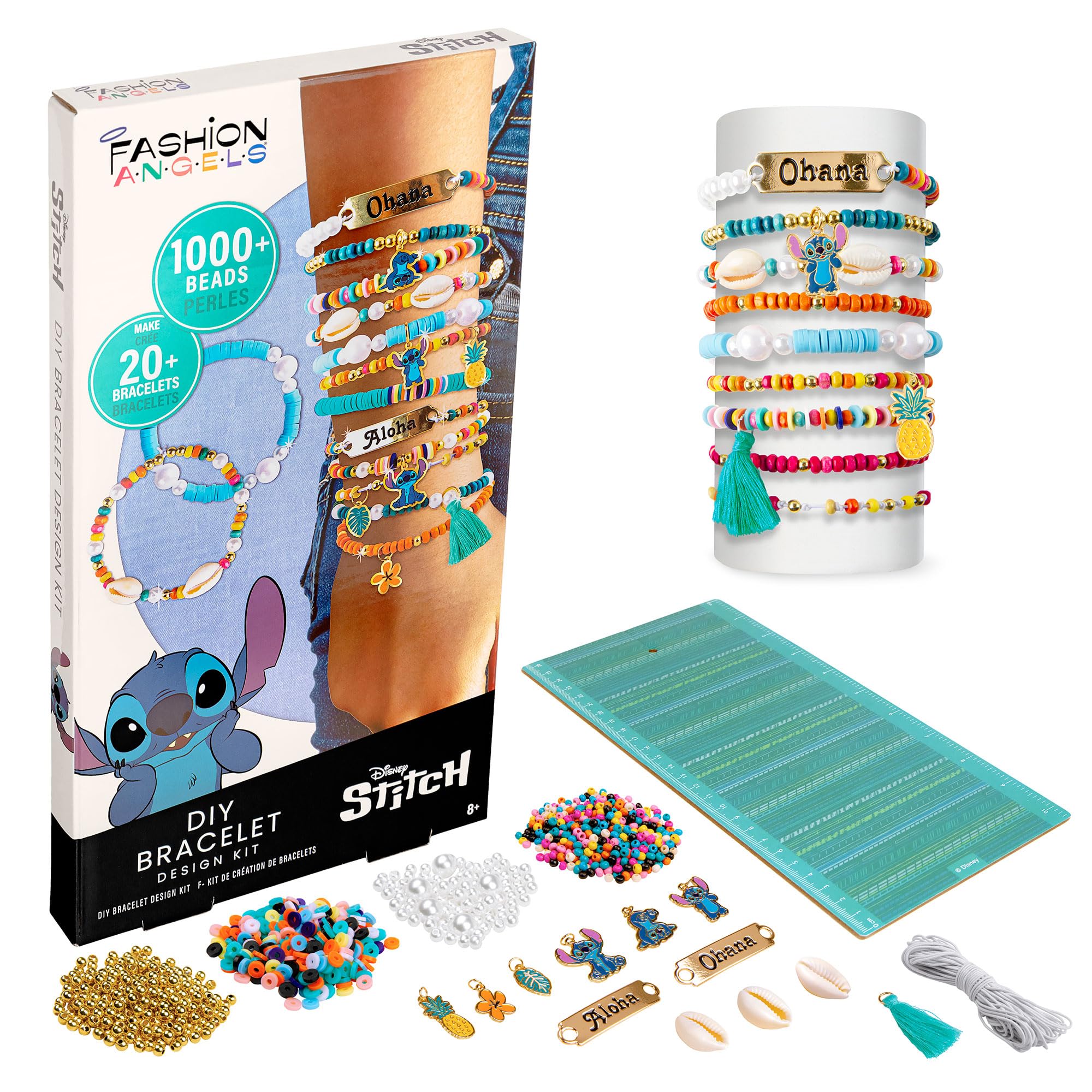 Foto 2 pulgar | Kit Para Hacer Pulseras Fashion Angels Disney Stitch Con Más De 1000 Cuentas - Venta Internacional.