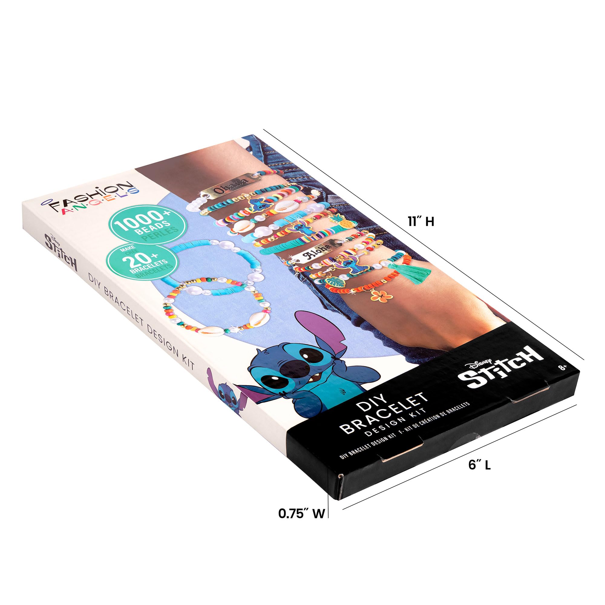 Foto 7 | Kit Para Hacer Pulseras Fashion Angels Disney Stitch Con Más De 1000 Cuentas - Venta Internacional.