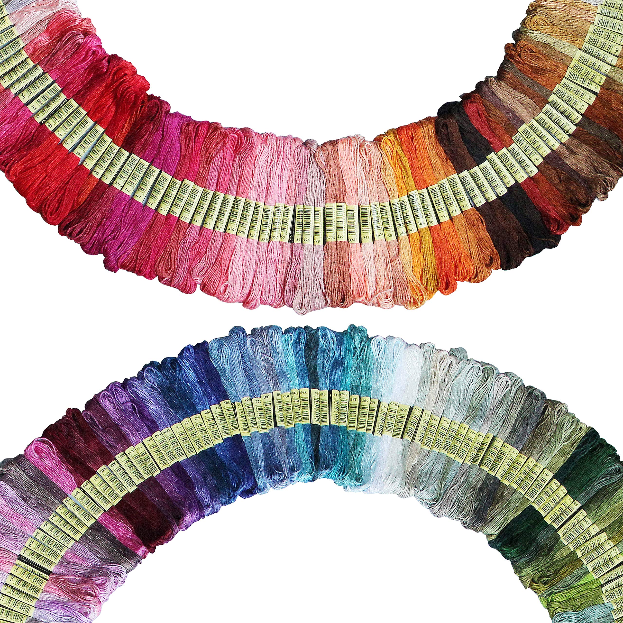 Foto 2 | Hilo De Bordar Atdawn Rainbow Color 200 Madejas (8 M) - Venta Internacional.