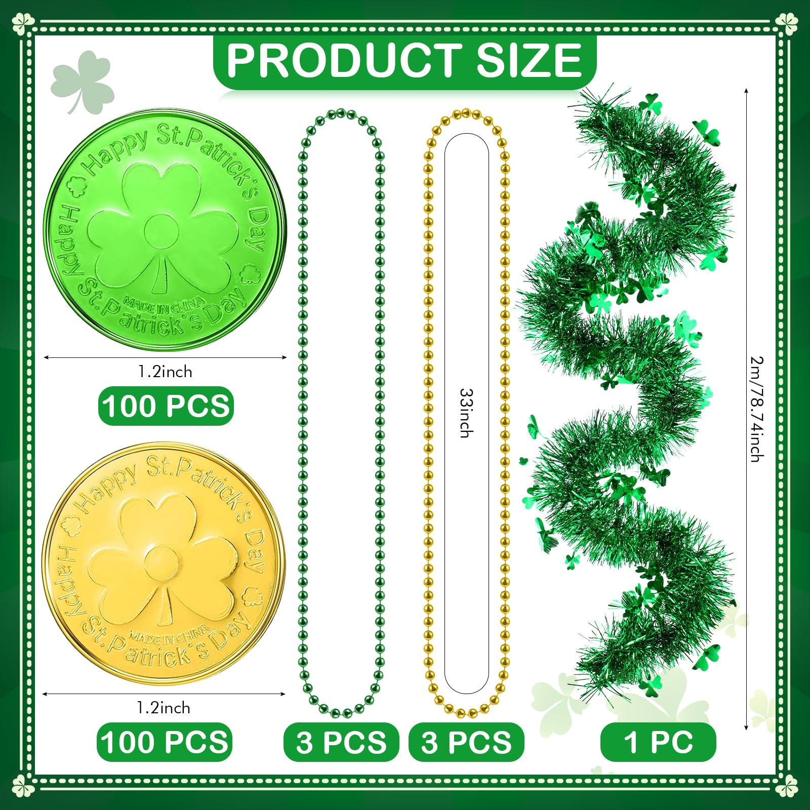Foto 4 pulgar | Set De Decoración Sratte Para El Día De San Patricio Con Forma De Caldero, 308 Unidades - Venta Internacional.