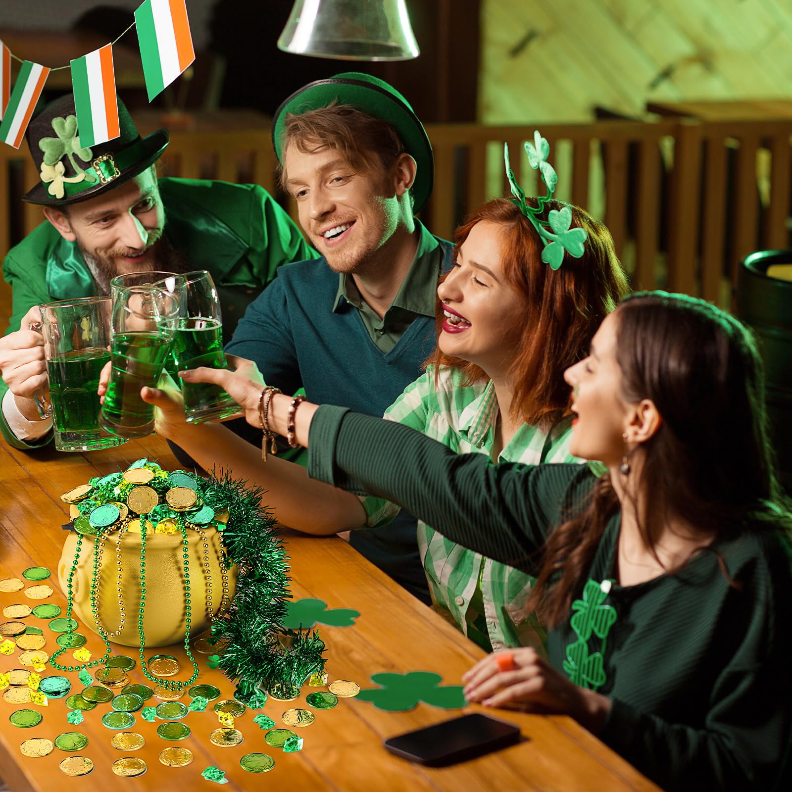 Foto 7 pulgar | Set De Decoración Sratte Para El Día De San Patricio Con Forma De Caldero, 308 Unidades - Venta Internacional.