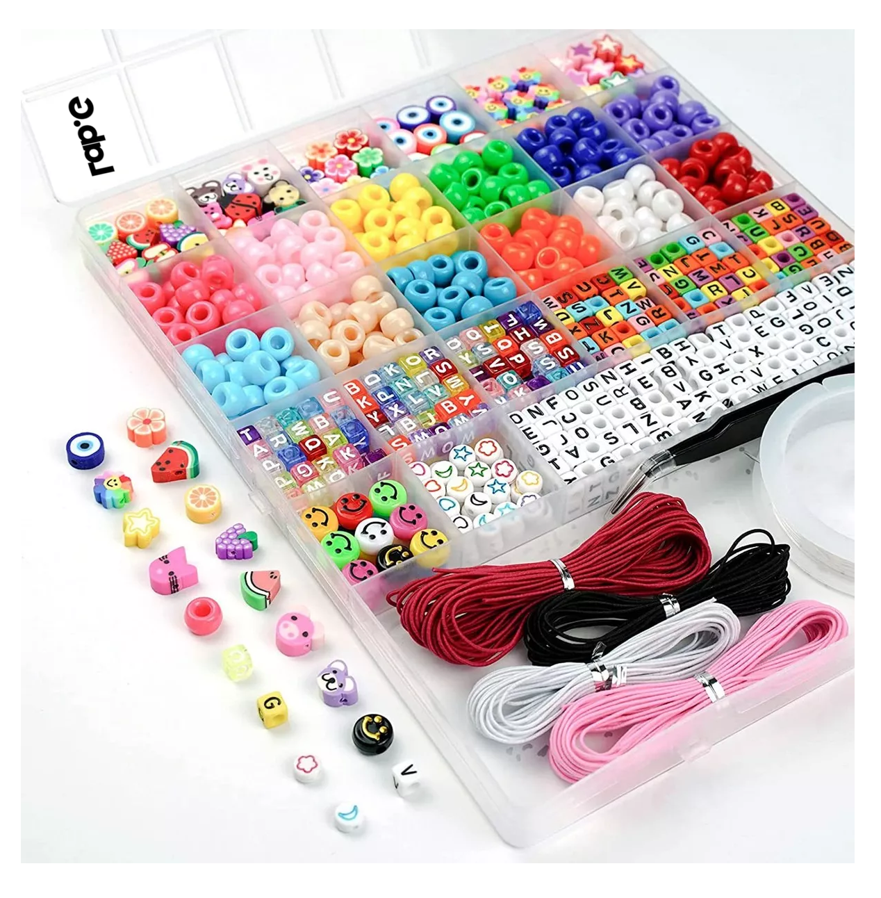 Foto 1 | Kit Para Hacer Pulseras Lab.g Niña De Bricolaje Cuentas Del Letras Colores
