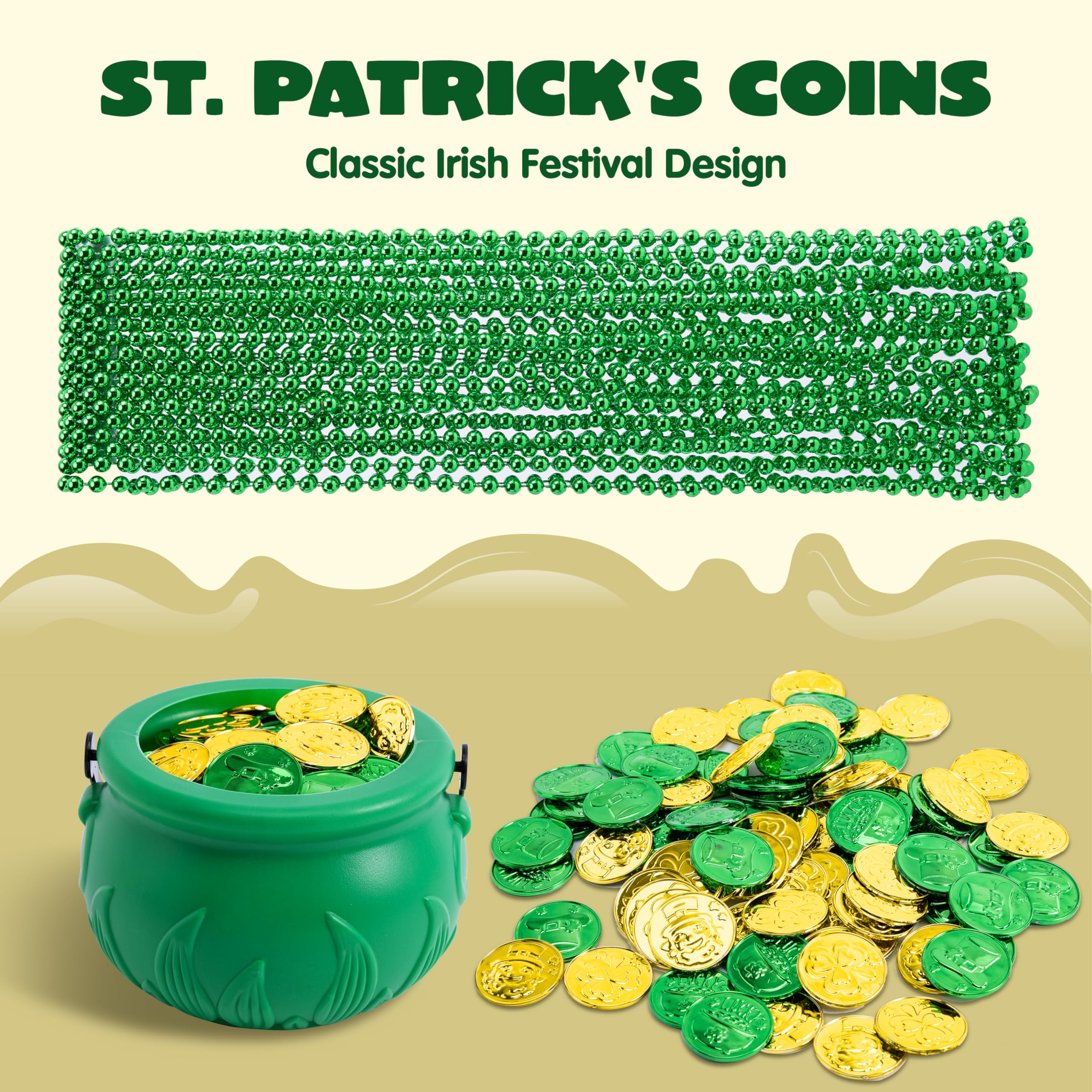 Foto 6 pulgar | Juego De Artículos De Fiesta Joyin St. Patrick's, 119 Piezas, Con Collar De Cuentas - Venta Internacional.