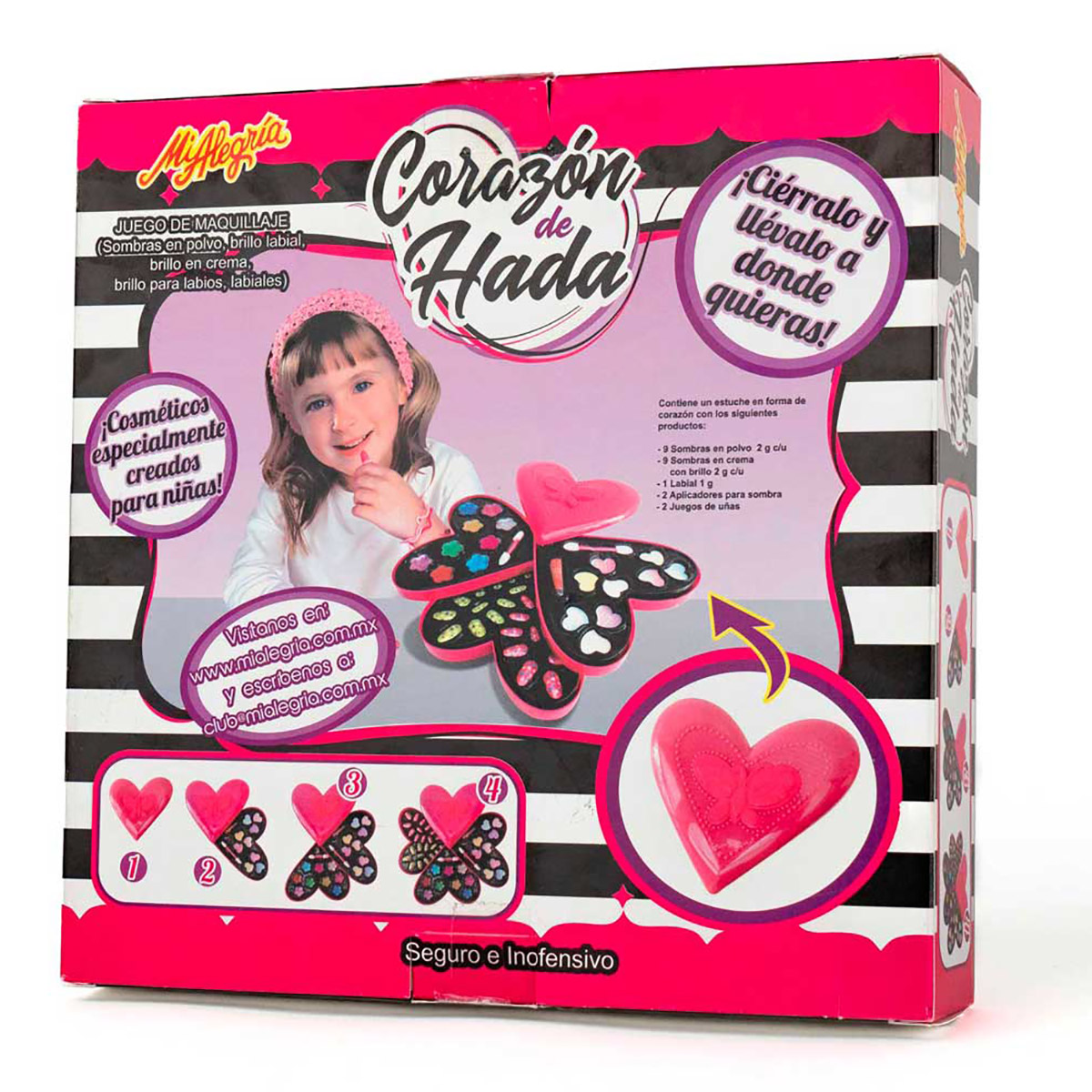 Foto 3 pulgar | Estuche De Maquillaje Corazón De Hada Mi Alegría