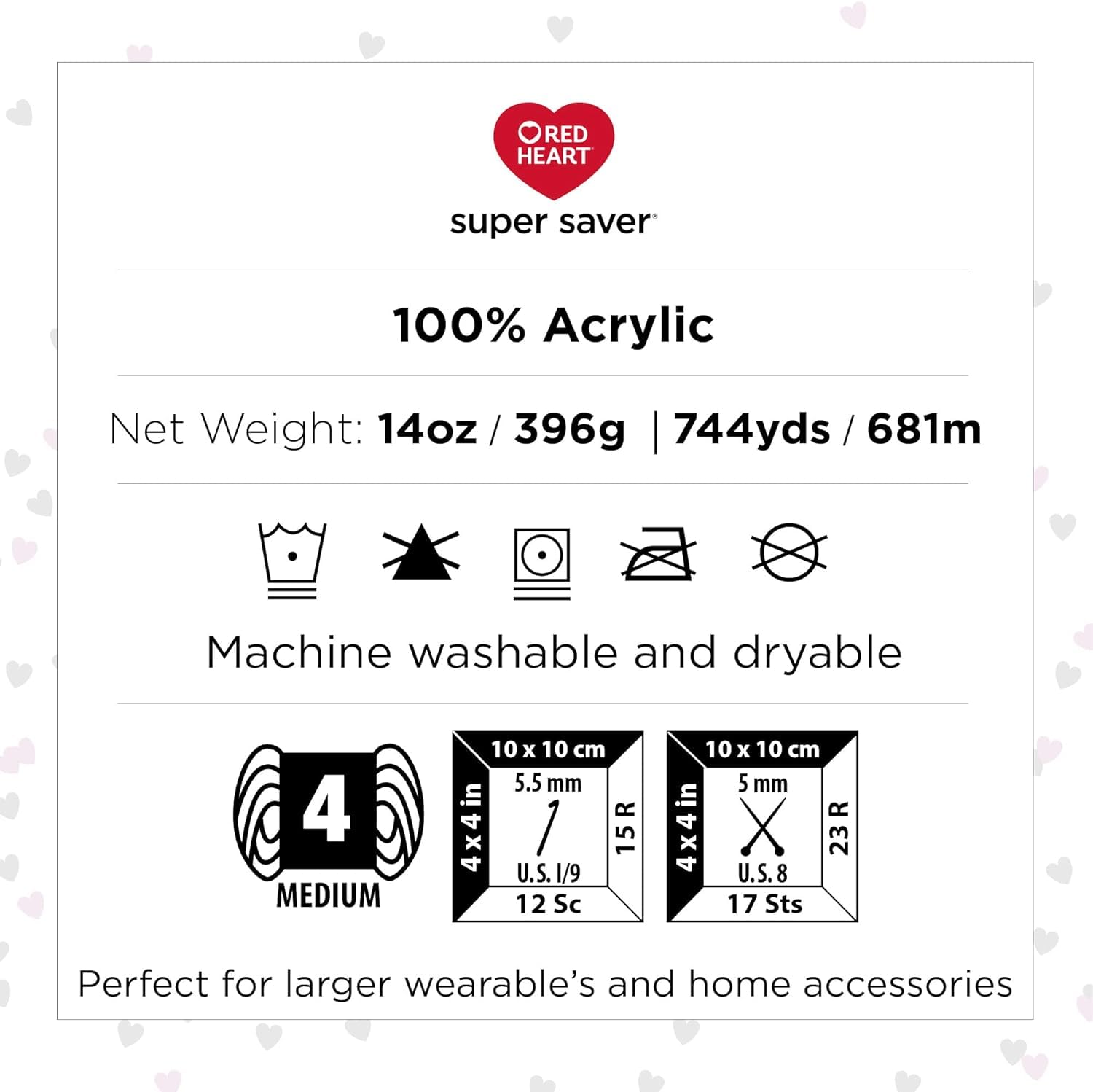 Foto 5 pulgar | Hilo Red Heart Super Saver Ombre Vineyard 396 G/744 Yardas - Venta Internacional.