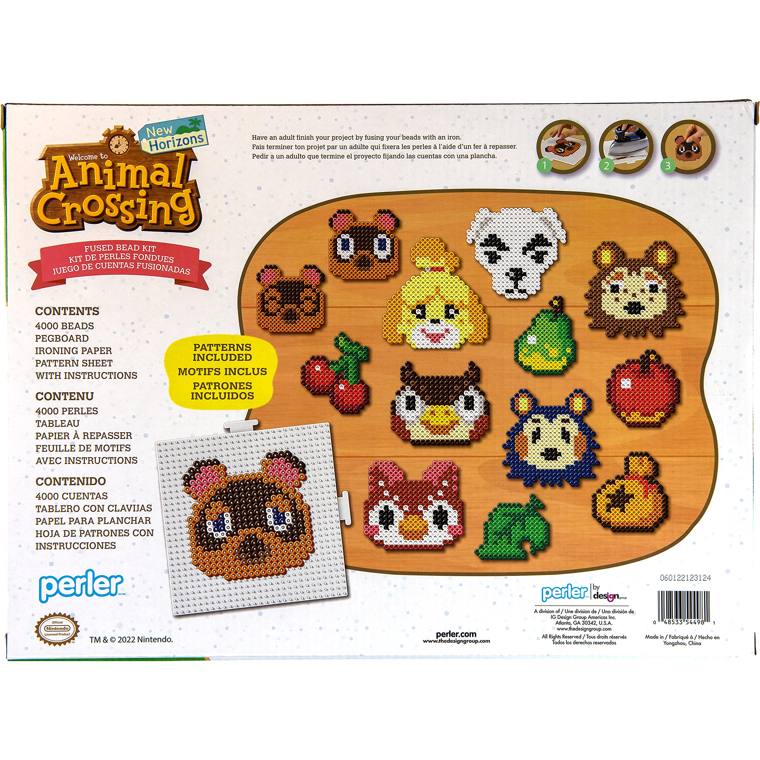 Foto 2 | Kit De Fusibles De Caja Perler 80-54498 Animal Crossing Deluxe Para Niños Y Adultos, Los Tamaños Del - Venta Intern