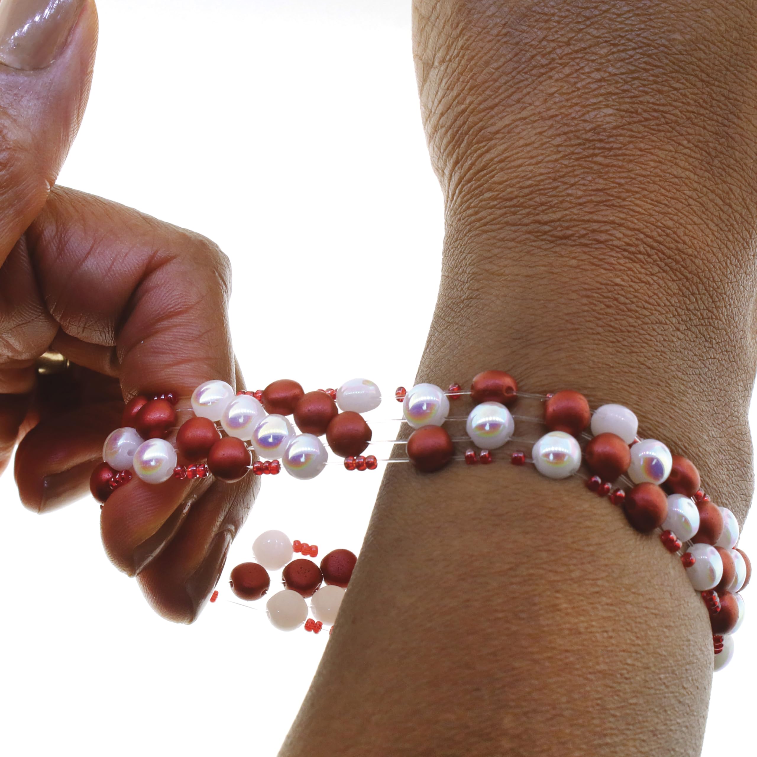 Foto 4 | Cordón Para Abalorios The Beadsmith Opelon Stretch Jewelry, Color Blanco, 0,7 Mm - Venta Internacional.