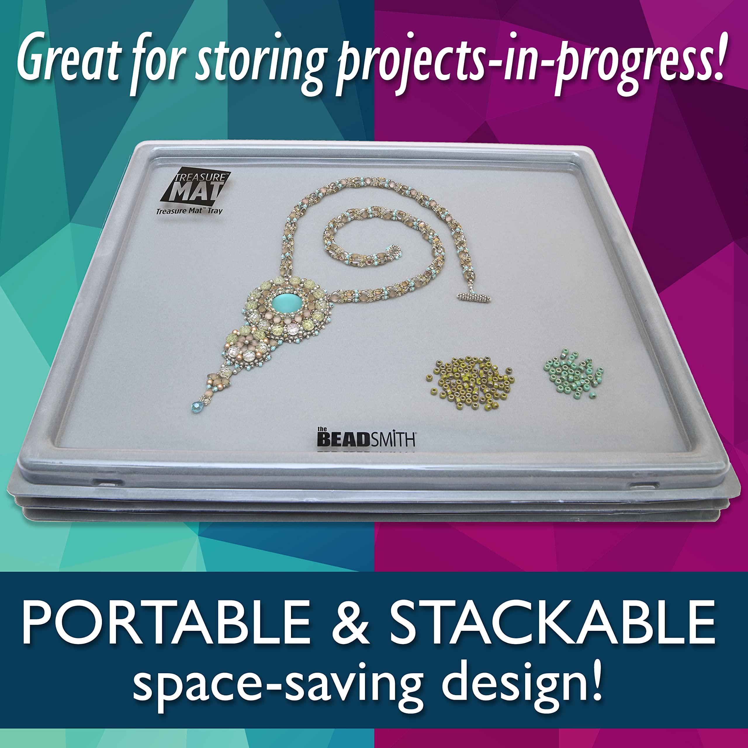 Foto 4 pulgar | Bandeja y Tapete Treasure Mat para Hacer Joyas The Beadsmith - Venta Internacional