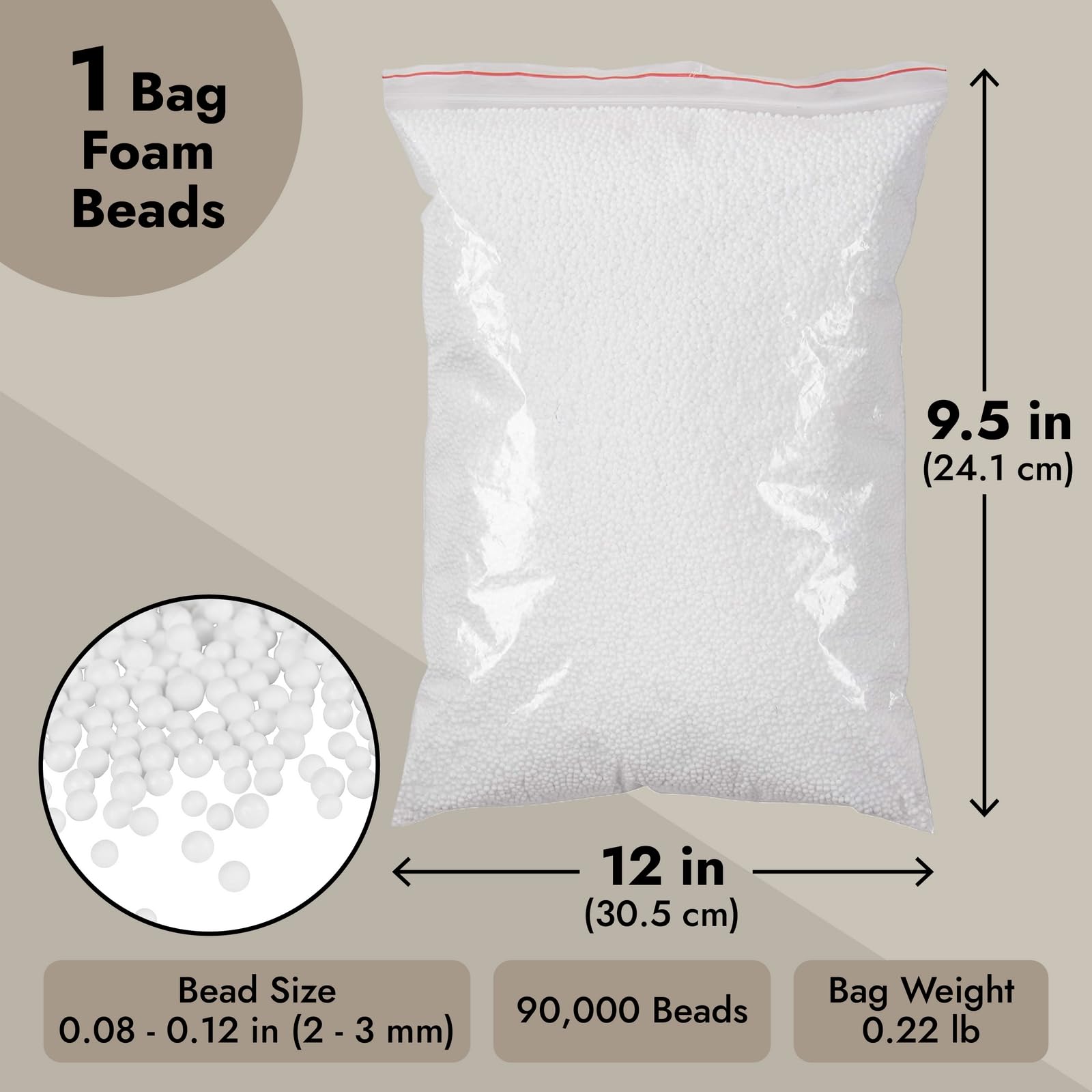 Foto 4 pulgar | Perlas De Espuma Juvale Para Manualidades Con Limo, 90 000 Piezas, Color Blanco - Venta Internacional.
