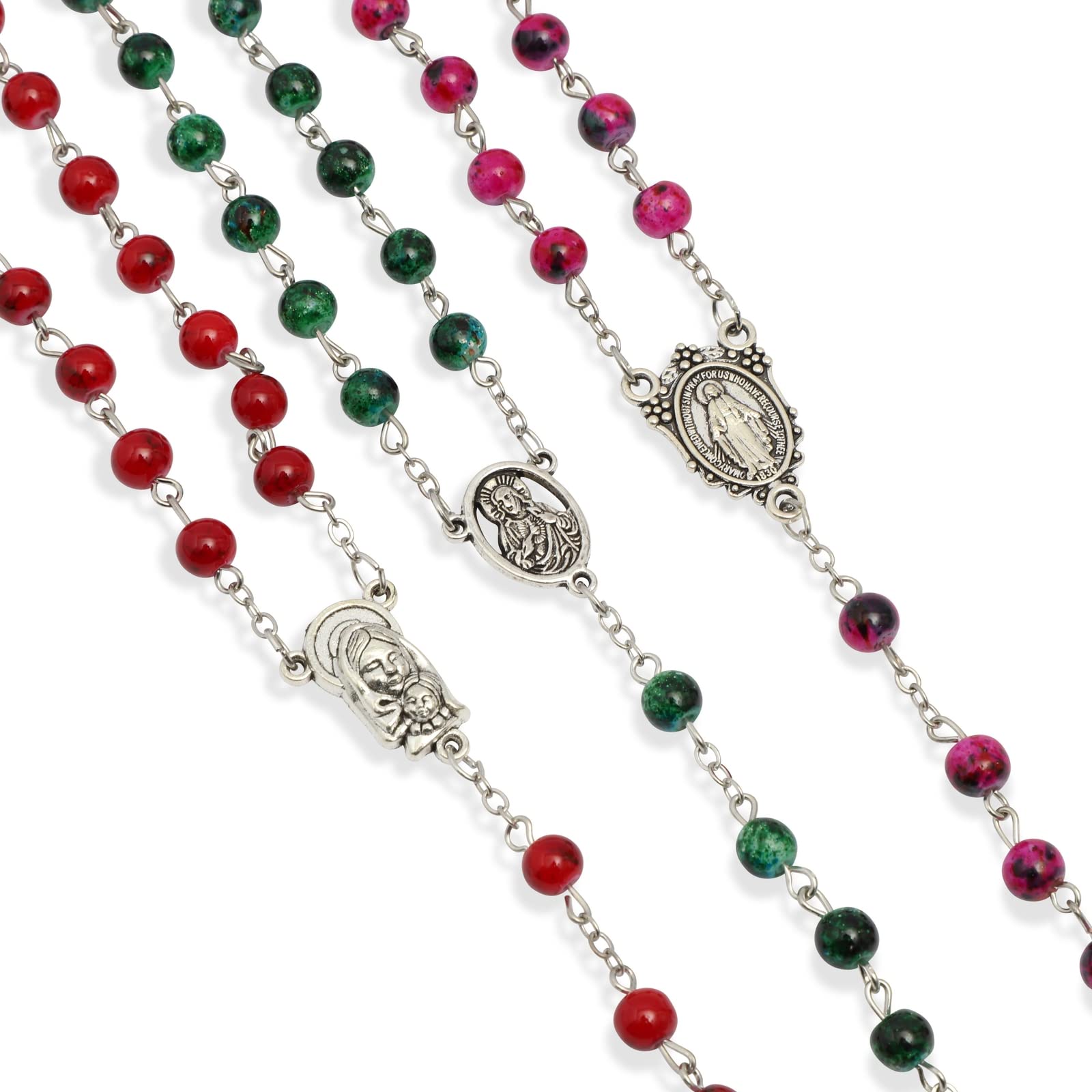 Foto 6 pulgar | Rosary Beads Juvale Para Hombre Y Mujer, Paquete De 12 (6 Colores) - Venta Internacional.