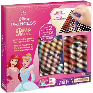 Foto 1 | Kit De Manualidades Con El Sello Make It Real De Disney Para Revelar A Ariel Y Cenicienta - Venta Internacional.
