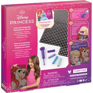Foto 2 | Kit De Manualidades Con El Sello Make It Real De Disney Para Revelar A Ariel Y Cenicienta - Venta Internacional.